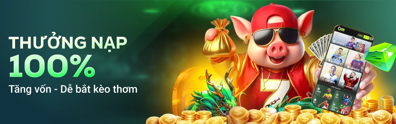 Q88 Thưởng nạp 100%